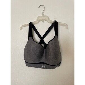 Under Armour Womens Vanish Heather High Impact Sports Bra 36DD Fitted